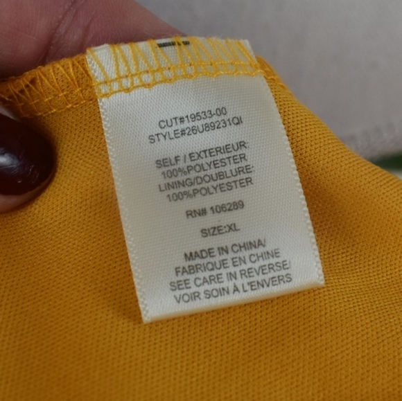 Yellow Floral Scrunch Front Dress - Picture 10 of 10